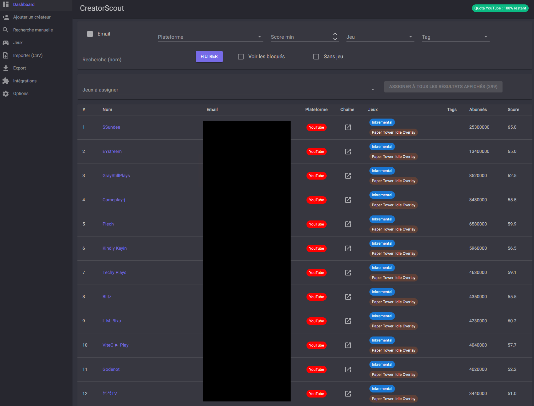 Creator Scout screenshot