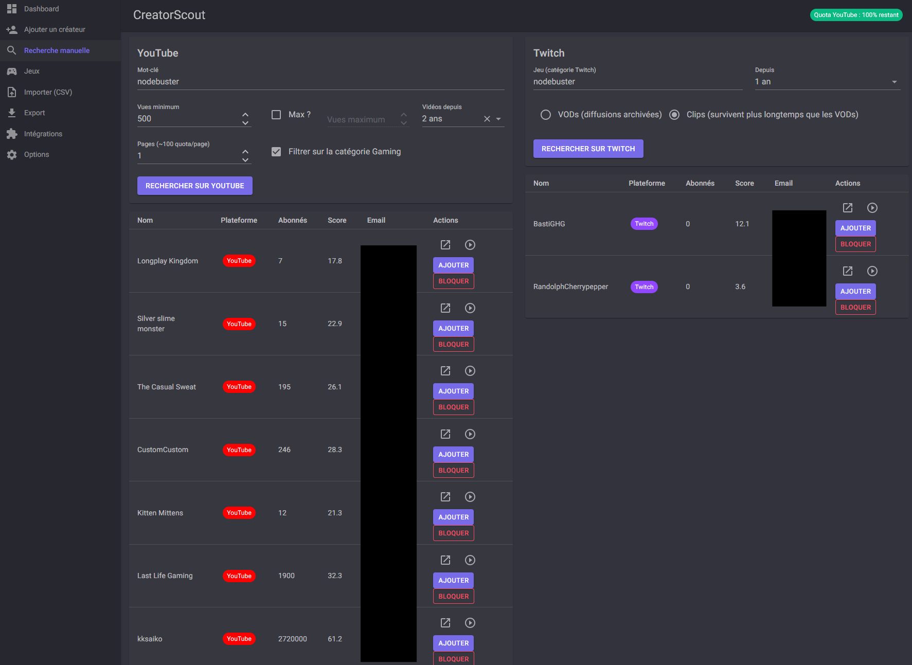 Creator Scout